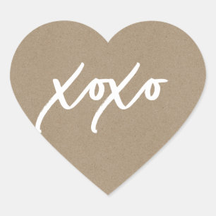Xo-Heart-Sticker Herz-Aufkleber