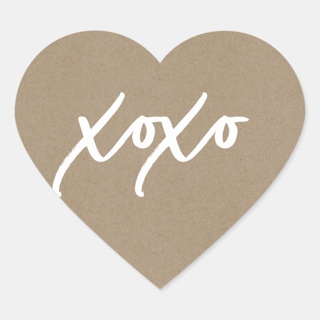Xo-Heart-Sticker Herz-Aufkleber (Vorderseite)