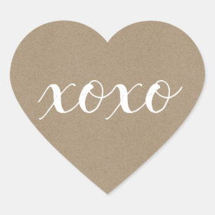 Xo-Heart-Sticker Herz-Aufkleber