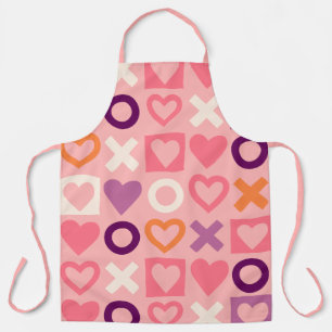 XO Hearts Love Pattern Küchenschürze Schürze