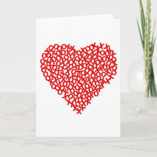 xo Herzen Feiertagskarte