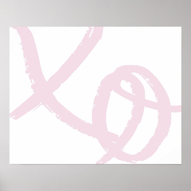 xo, hugs and kisses art print poster (Vorne)