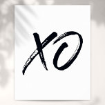 XO-Script-Liebe und -Fehler Poster<br><div class="desc">Ein cooles,  trendiges und lustiges Design für Ihre Zuhause. Entwickelt von Thisisnotme©</div>
