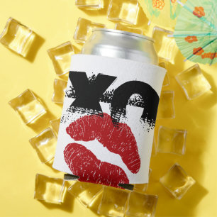 XO XO küss mich Retro-Dosenkühler / BBQ, lustige P Dosenkühler