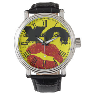 XO XO küssen mich retro Watch / Fun Party Mode Armbanduhr