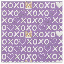 Xo xo Liebe doggy. Süße Herzen. Pastellrosa Stoff