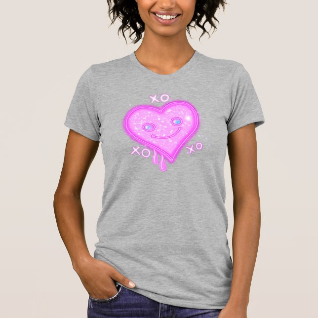 "XO, XO, XO, Niedlich Heart Kawaii T - Shirt  (Vorderseite)