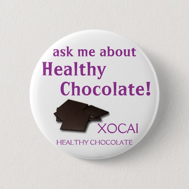 XOCAI gesunde Schokolade Button (Vorderseite)