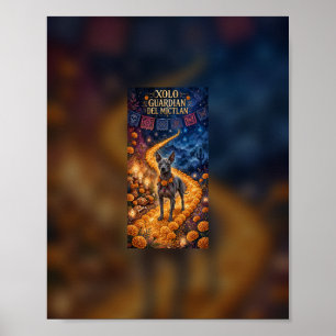 Xolo-Spiritführer-Dia-de-los-Muertos-Plakat Poster