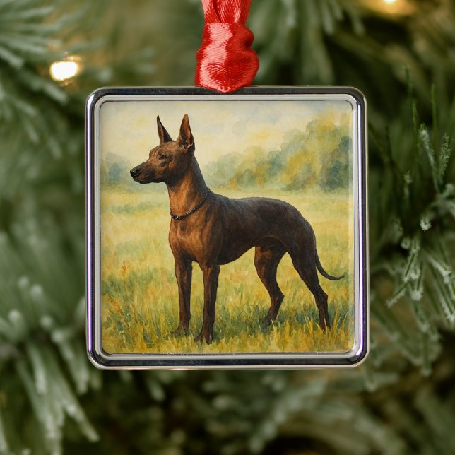 Xoloitzcuintle Ornament Aus Metall (Baum)