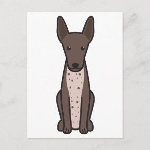 Xoloitzcuintli Cartoon Postkarte