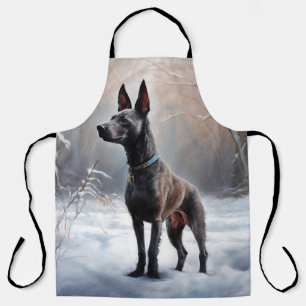 Xoloitzcuintli Lass es schneien Weihnachten Schürze