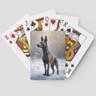 Xoloitzcuintli Lass es Weihnachten Spielkarten