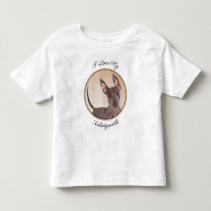 Xoloitzcuintli Malerei - Niedliche Original Dog Ar Kleinkind T-shirt