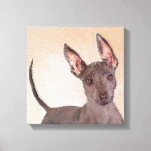Xoloitzcuintli Malerei - Niedliche Original Dog Ar Leinwanddruck