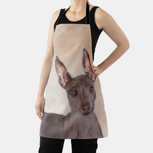 Xoloitzcuintli Malerei - Niedliche Original Dog Ar Schürze