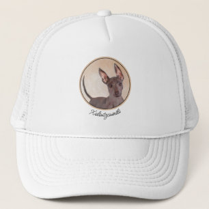 Xoloitzcuintli Malerei - Niedliche Original Dog Ar Truckerkappe