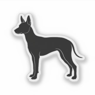 Xoloitzcuintli-Silhouette Aufkleber