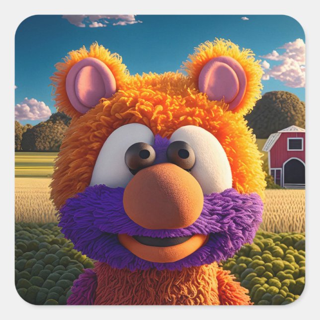 XOORIBOUS QUADRATISCHER AUFKLEBER (Vorderseite)