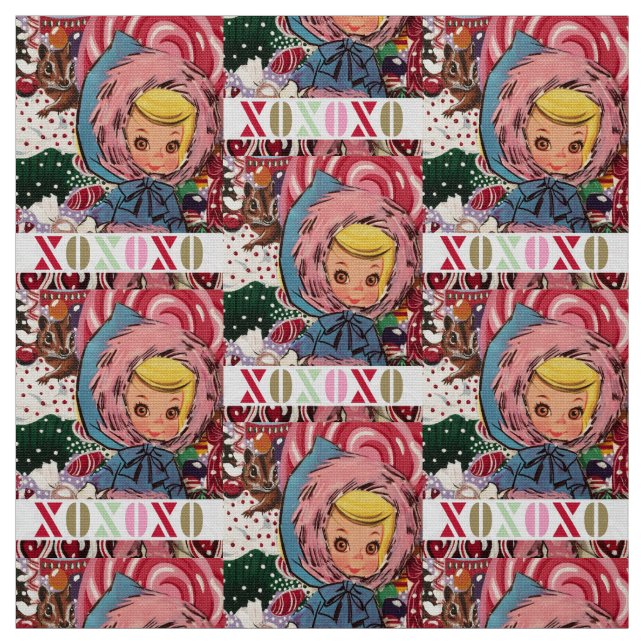 XOX Frau Susie Skier Fabric Stoff (Muster)