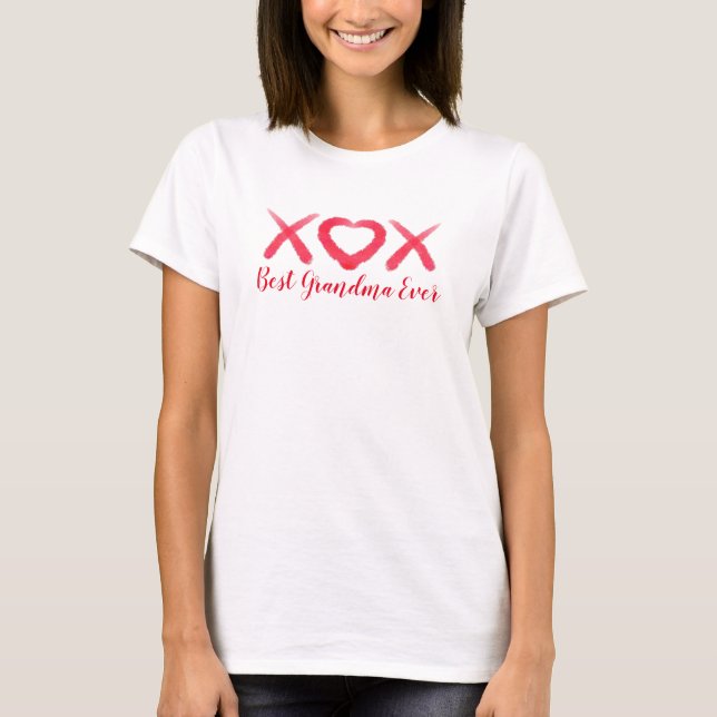 Xox, Liebe, Küsse, Valentindesign, Oma Art T-Shirt (Vorderseite)