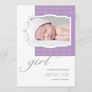 XOX Mädchen-kundenspezifische Ankündigung