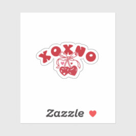 XOXNO Anti Valentine Coquette Heart Cherry Aufkleber