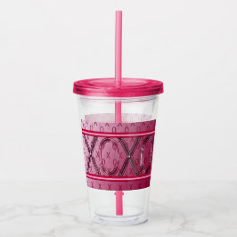 'XOXO' Acrylic Tumbler Acryltrinkbecher