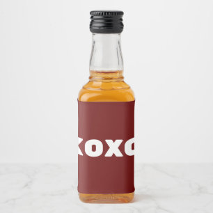 Xoxo Alkoholflaschenetikett
