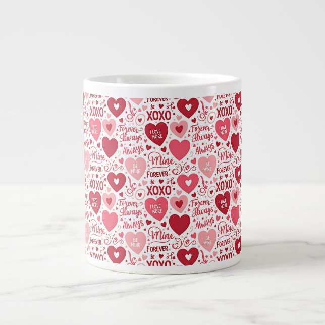 XOXO & Always Be Mine  Jumbo-Tasse (Vorderseite)