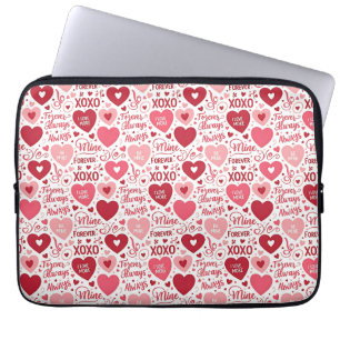 XOXO & Always Be Mine Rosa Rot Laptopschutzhülle