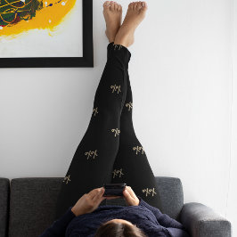 XOXO Black Hot Pink Gold Typografie Niedliche Legg Leggings
