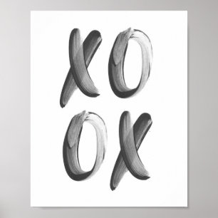 XOXO Brush Schriftart Poster
