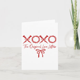 Xoxo Die Original-Liebe Buchstaben Christlich Vale Karte