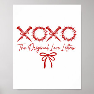 Xoxo Die Original-Liebe Buchstaben Christlich Vale Poster