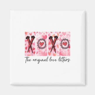 Xoxo Die ursprünglichen Liebe Buchstaben Retro übe Magnet