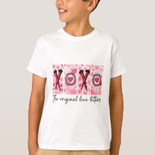 Xoxo Die ursprünglichen Liebe Buchstaben Retro übe T-Shirt