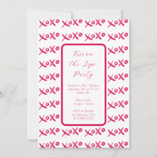 XOXO-Einladung handgemalt Einladung