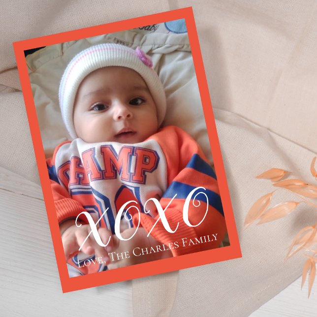 XOXO Foto Valentine Tageskarte Feiertagskarte (Von Creator hochgeladen)