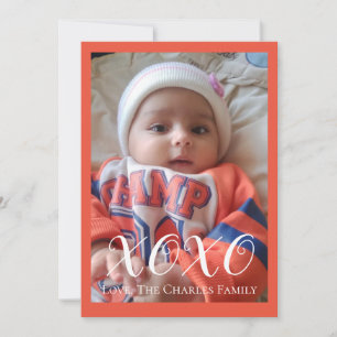 XOXO Foto Valentine Tageskarte Feiertagskarte