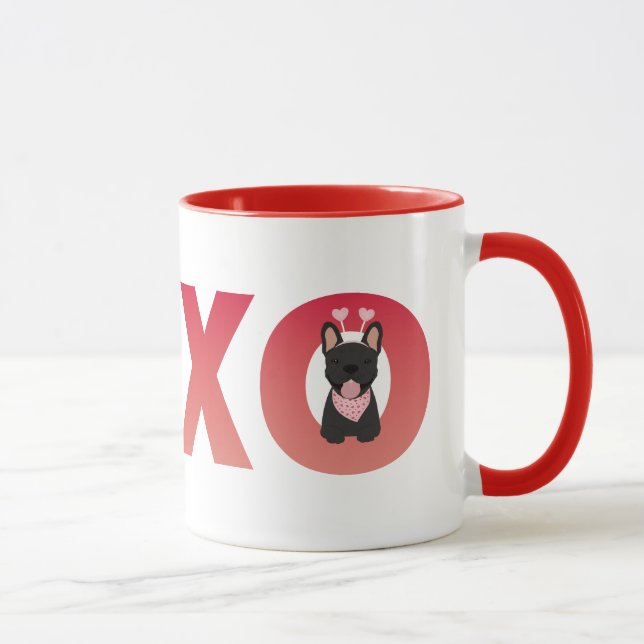 XOXO French Bulldogs Tasse (Rechts)