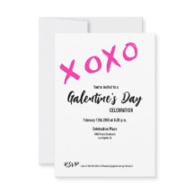 XOXO Galentine's Day PINK WHITE Valentines Party