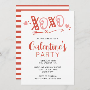 XOXO Galentinstag-Party Einladung