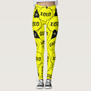 Xoxo-Gelbe Leggings