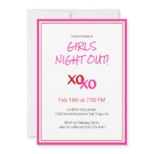 XOXO Girls Night Out Niedlich Galentine Day Party