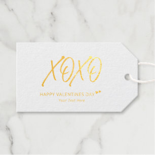XOXO   Goldene Herzen Frohen Valentinstag Geschenkanhänger