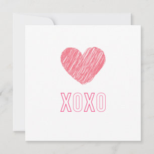 "XOXO"-Grußkarte