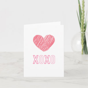 "XOXO"-Grußkarte