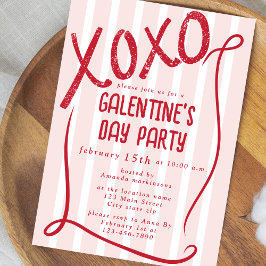 XOXO Hand Drawn Galentine’s Day Party Einladung