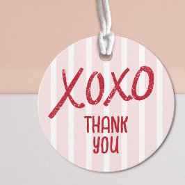 XOXO Hand Drawn Galentine’s Day Party Thank You Geschenkanhänger